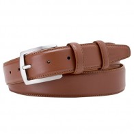 Cognac Leather Belt By Profuomo