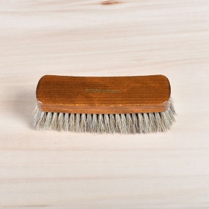 Large luxury shoe shine brush, 100% horsehair