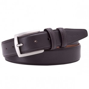 Dark Brown Leather Belt By Profuomo