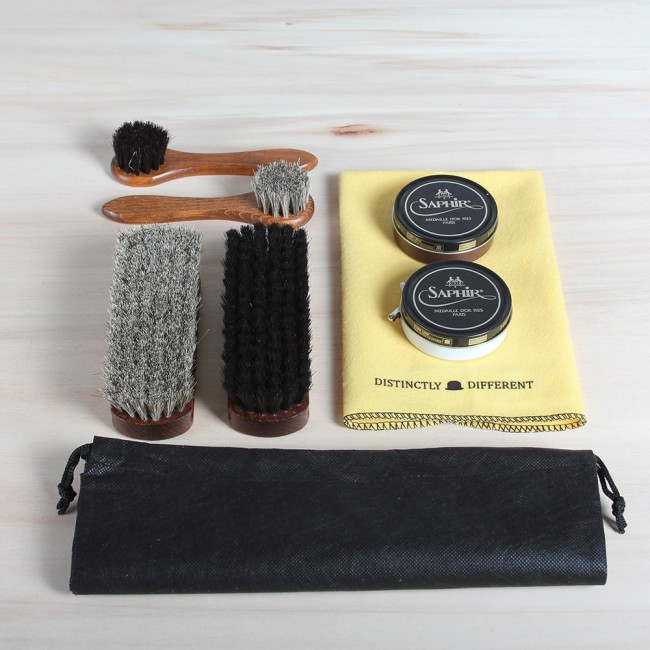 Saphir shoe shine starter kit top
